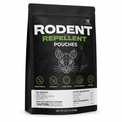 Plant essential oil mouse and squirrel repellent