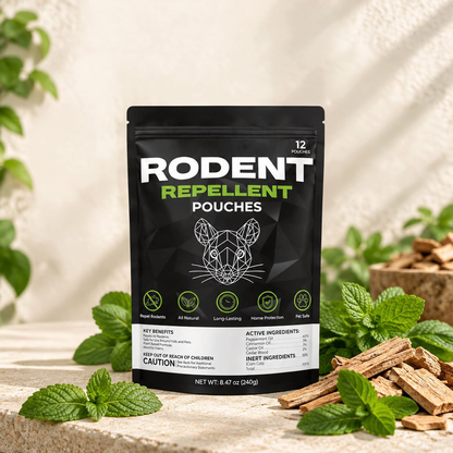 Plant essential oil mouse and squirrel repellent