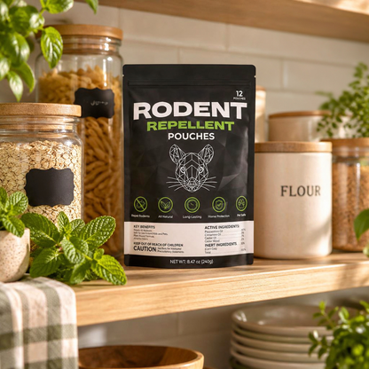 Plant essential oil mouse and squirrel repellent